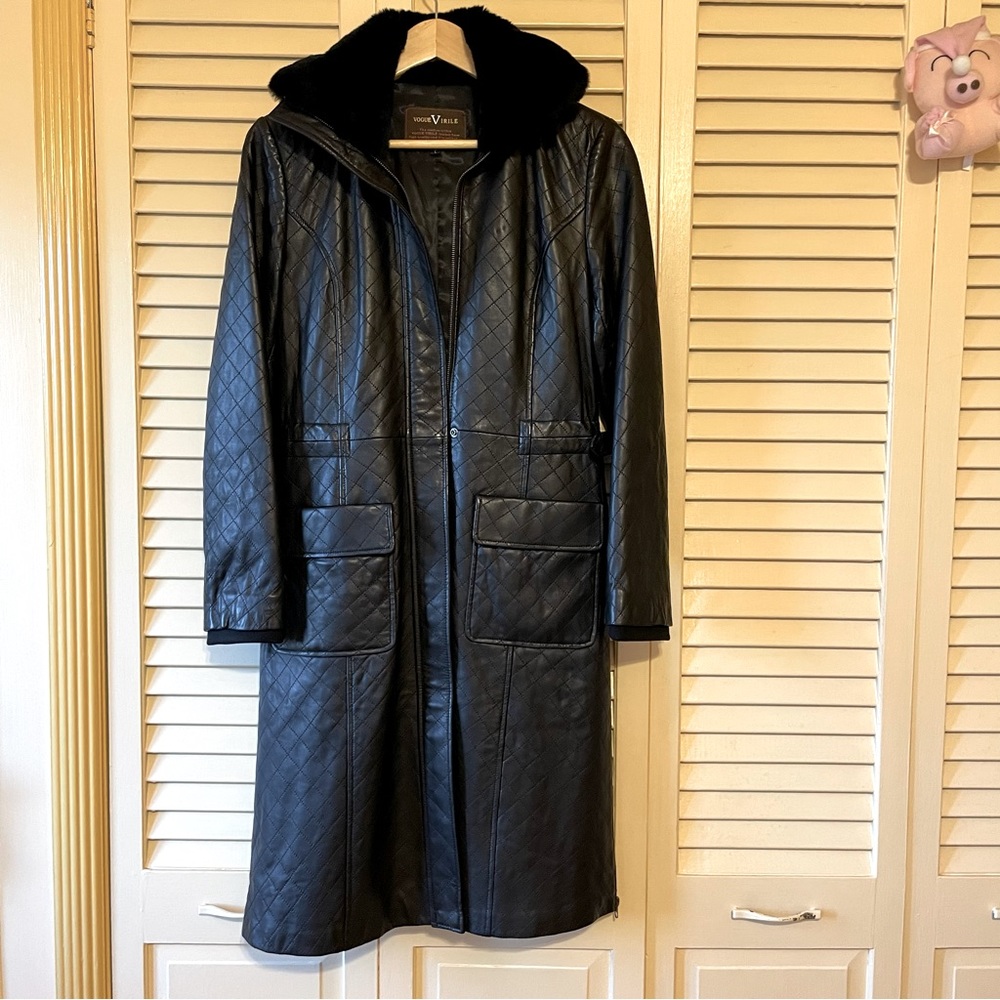 Vogue Virile Leather Coat